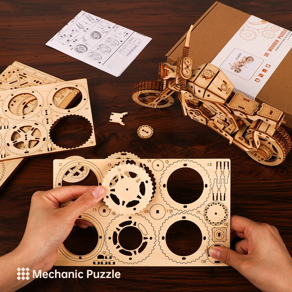 3D Wooden Puzzle Building Block Kit 7